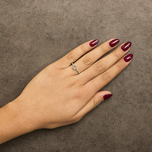 10K Yellow Gold Diamond Accent Initial “A-Z” Ring