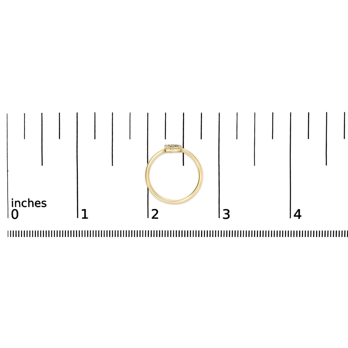 10K Yellow Gold Diamond Accent Initial “A-Z” Ring