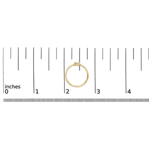 10K Yellow Gold Diamond Accent Initial “A-Z” Ring