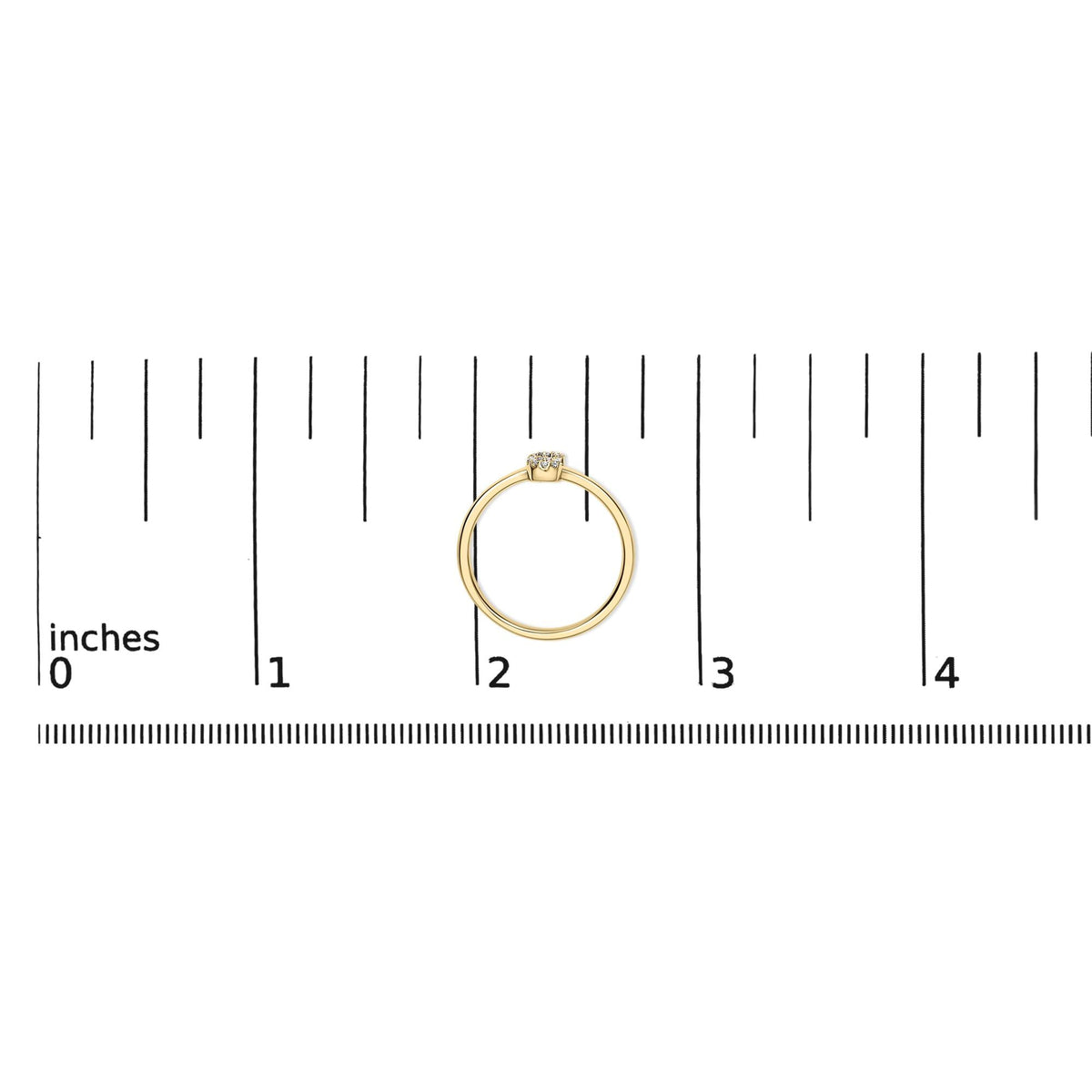 10K Yellow Gold Diamond Accent Initial “A-Z” Ring