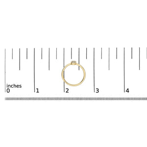 10K Yellow Gold Diamond Accent Initial “A-Z” Ring