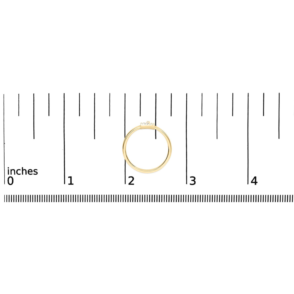 10K Yellow Gold Diamond Accent Initial “A-Z” Ring