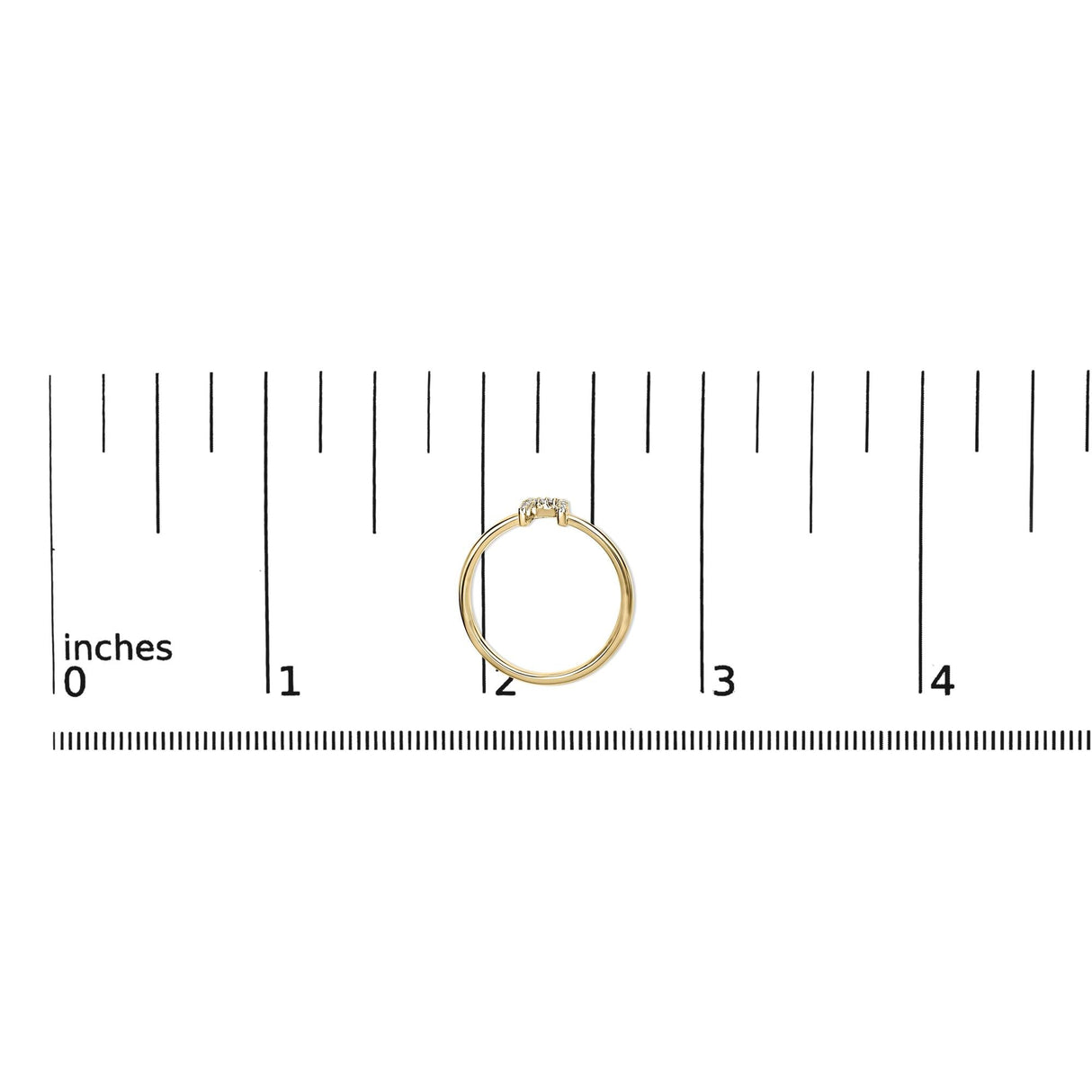 10K Yellow Gold Diamond Accent Initial “A-Z” Ring