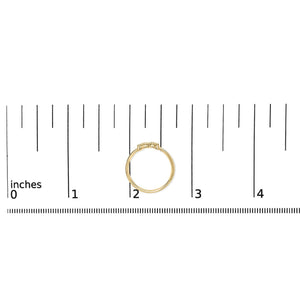 10K Yellow Gold Diamond Accent Initial “A-Z” Ring