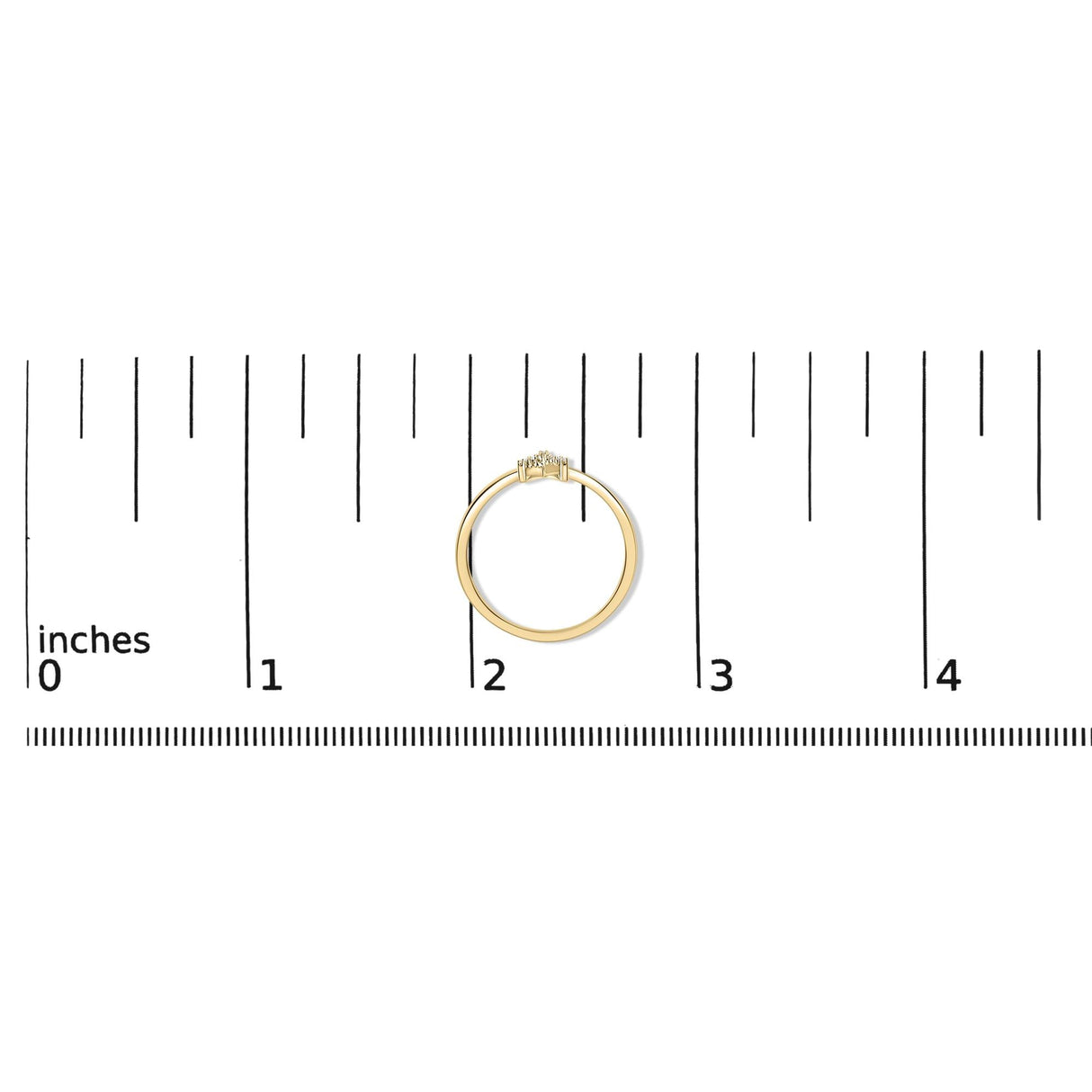 10K Yellow Gold Diamond Accent Initial “A-Z” Ring