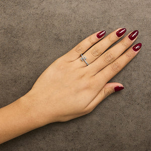 10K Yellow Gold Diamond Accent Initial “A-Z” Ring