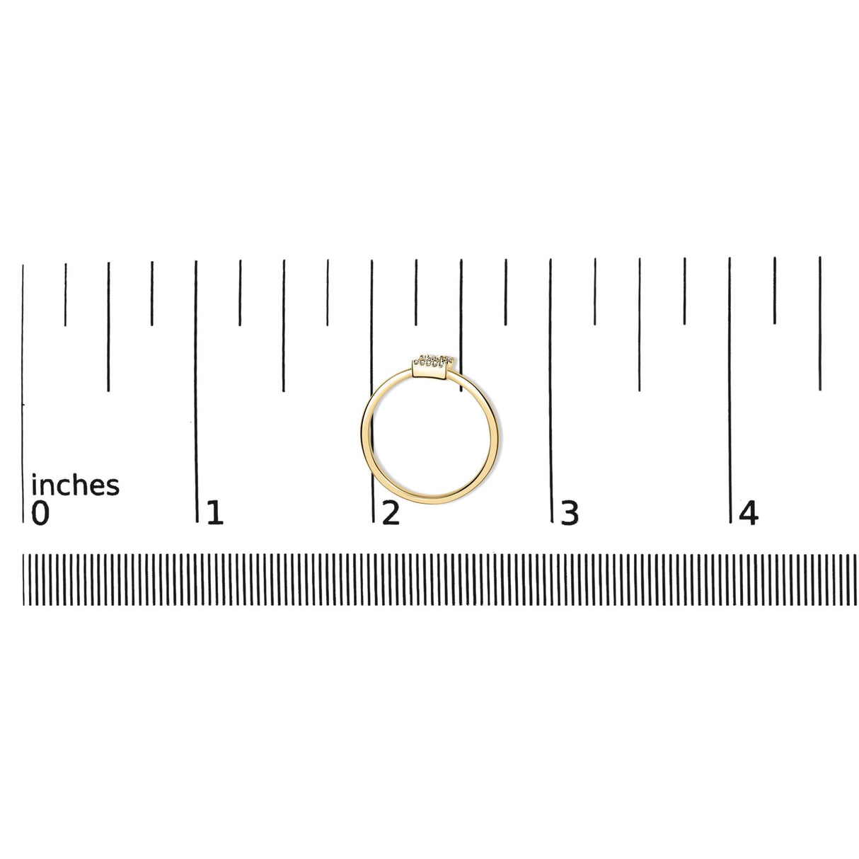 10K Yellow Gold Diamond Accent Initial “A-Z” Ring