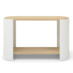 End Table with 2-Layer Storage Shelves