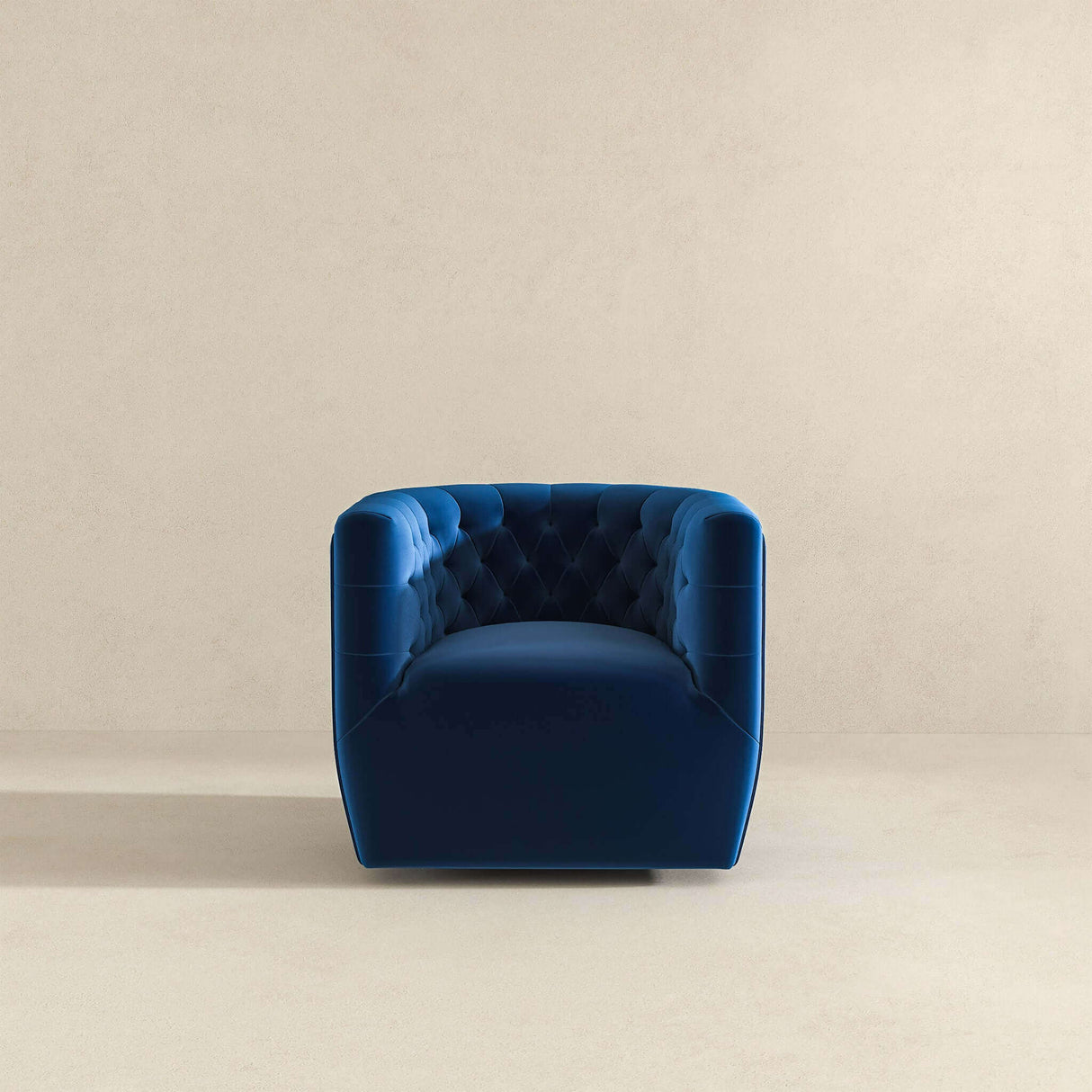 Delaney Velvet Swivel Club Chair