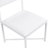 TOPMAX Modern Compact 63-inch 5-Piece Extendable Dining Table Set