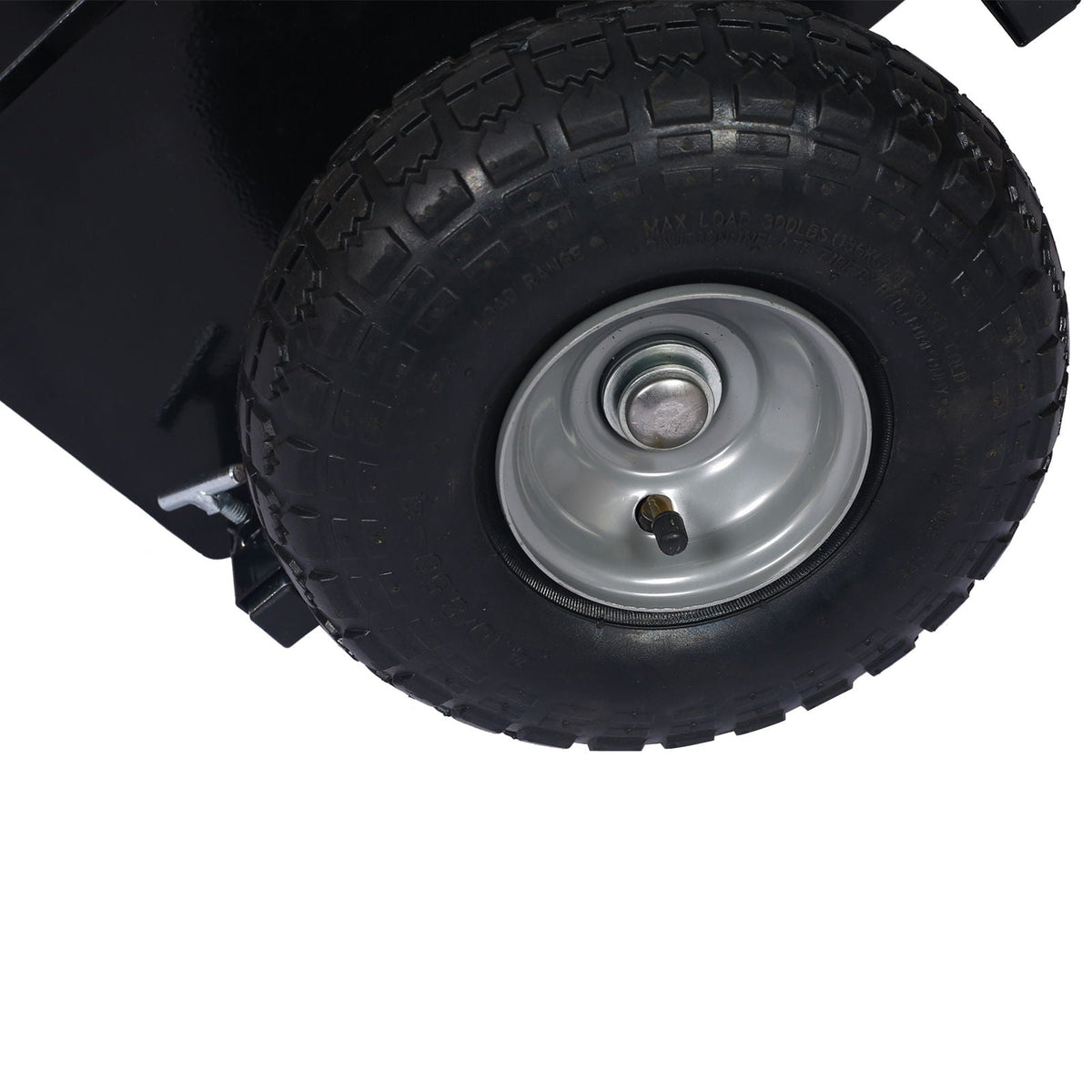 Heavy Duty 600Lb Panel Dolly With 10In. Pneumatic Wheels Alloy Steel - Black