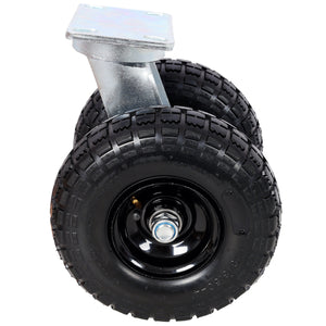 10 in Dual Air Wheels Swivel Caster, 660LBS Load Capacity