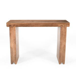 TREXM Console Table in Honey Finish