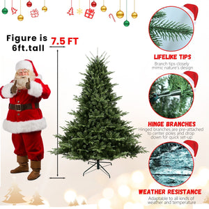 Full-Shaped 6 Ft Christmas Tree with 1673 PE/PVC Tips - Green