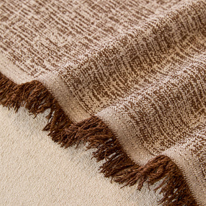 Natural Textured Linen Couch Cover, Breathable & Hypoallergenic Furniture Protector