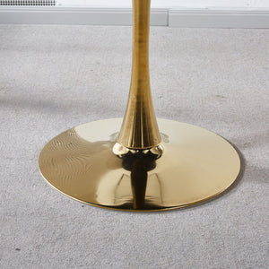 Tulip Table Mid-Century Dining Table With Round Table Top, Pedestal Dining Table, End Table Leisure Coffee Table