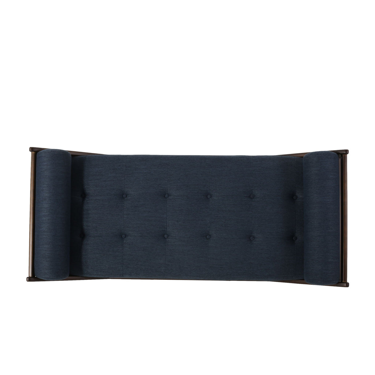 Chic Contemporary Chaise Lounge With Button Tufting And Bentwood Structure