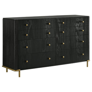 Arini 4-piece Eastern King Bedroom Set Cream and Black