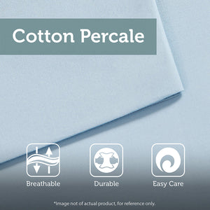 3 Piece Cotton Jacquard Comforter Set Aqua King/Cal King