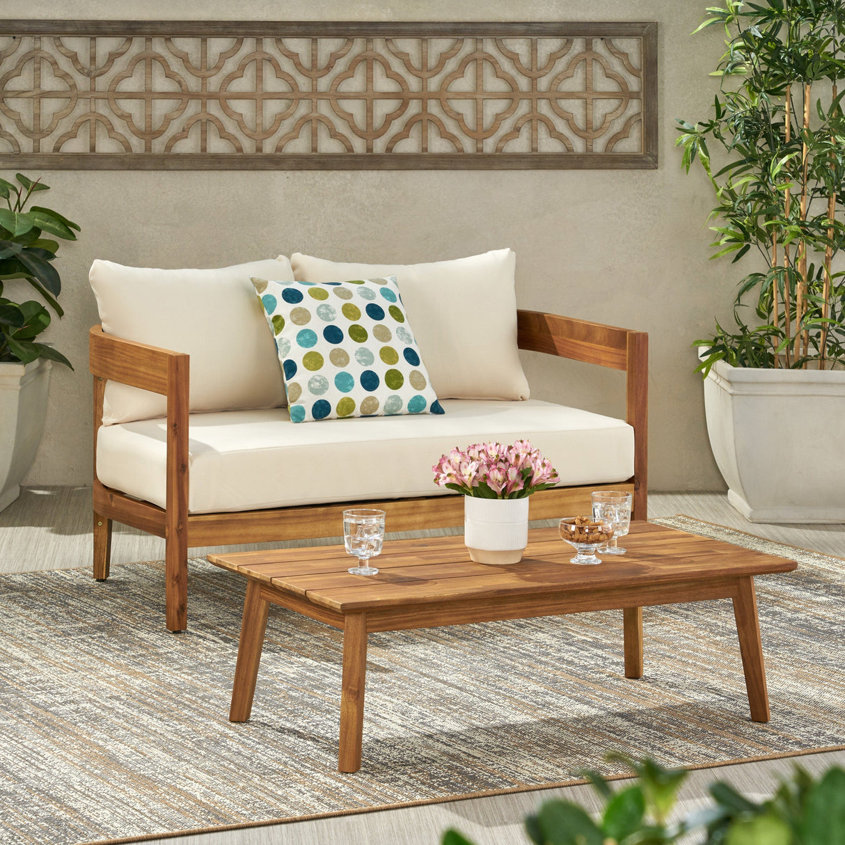 Brooklyn Loveseat and Coffee Table Set for Living Room