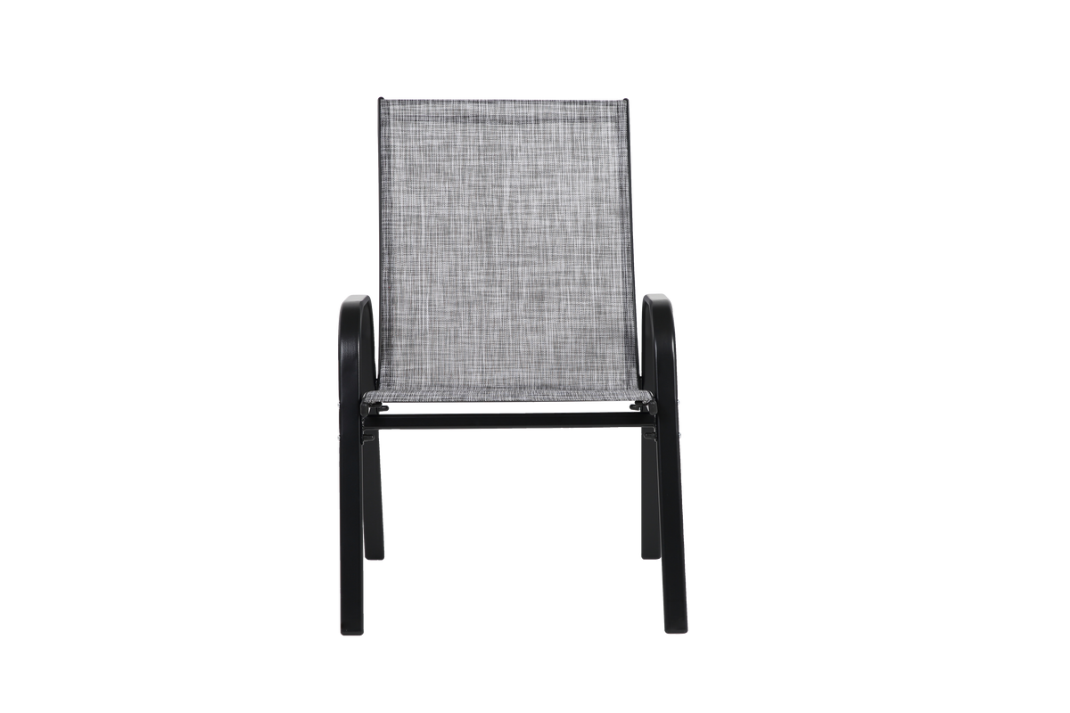 4 Piece Patio Chairs with Breathable Textilene Fabric