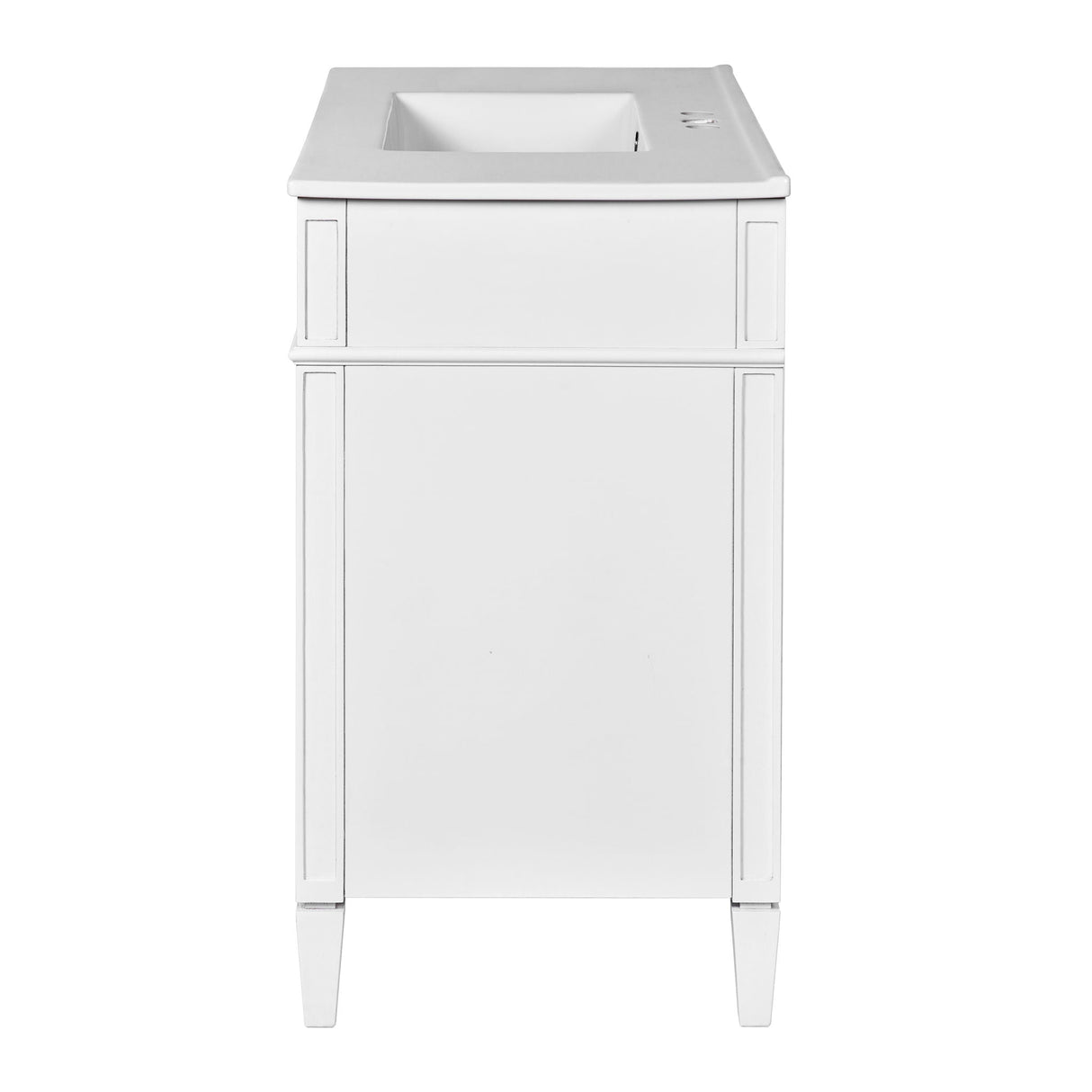 Bathroom Vanity With Top Sink, 2 Drawers And Tip Out Drawer
