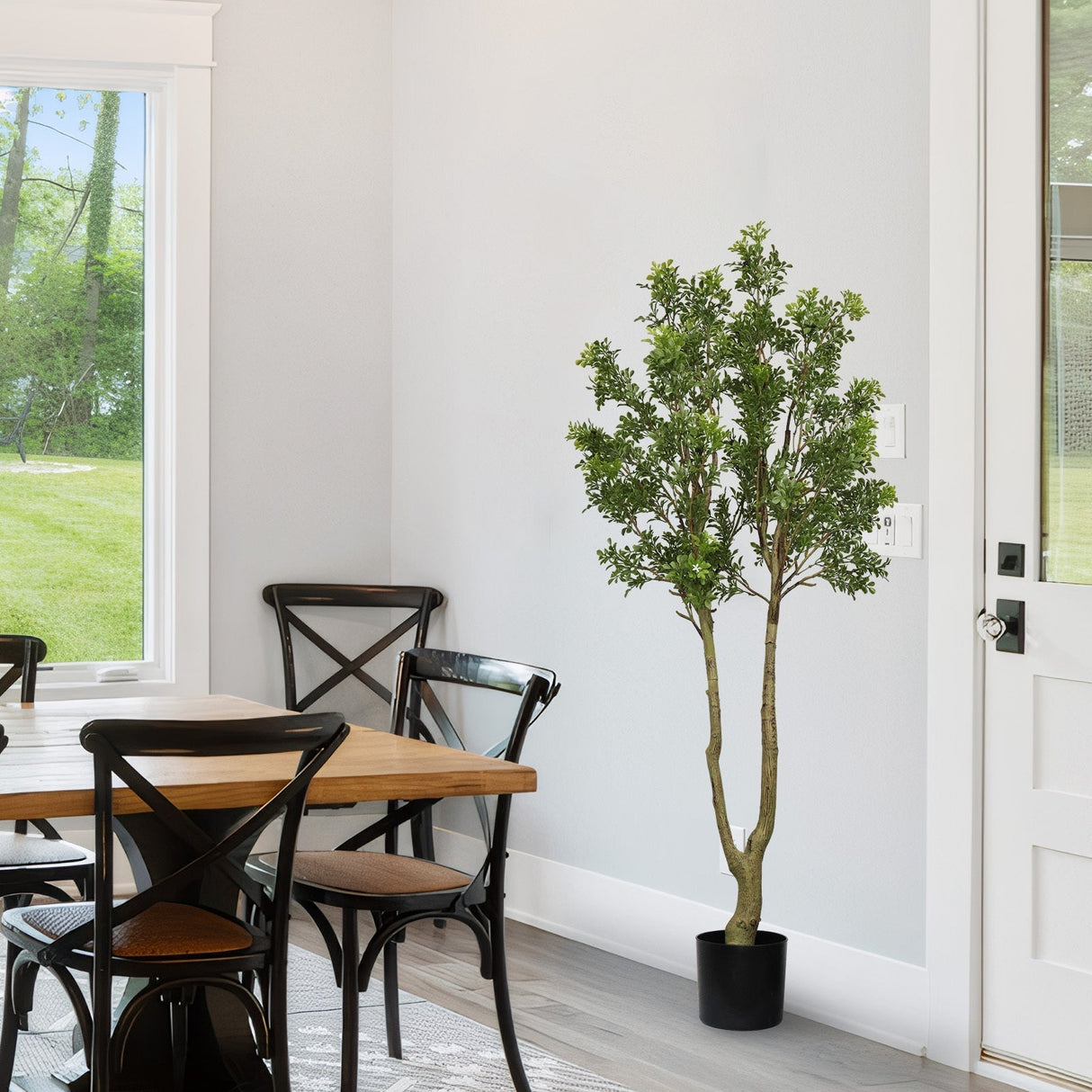 5.2FT Artificial Tree Tall Lush Evergreen Faux Plant