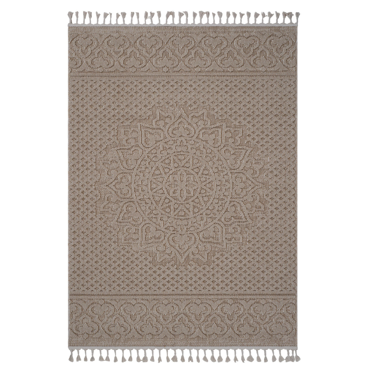 Naar guros collection medallion indoor/outdoor area rug