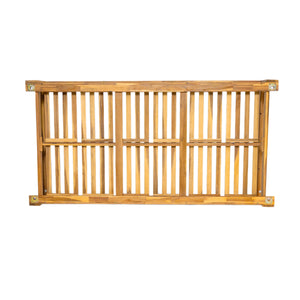 TOPMAX Patio Wooden Twin Size Porch Swing Daybed Frame