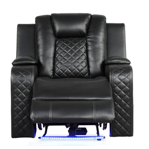Benz - LED & Power Recliner Chair With Adjustable Headrest