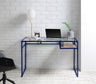 Yasin Glass Top Writing Desk