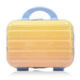 14'/20' 2-Piece PC Spinner Wheel Luggage Set in Gradient Blue and Yellow