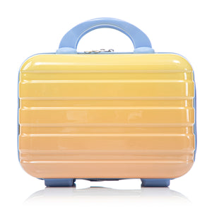 14'/20' 2-Piece PC Spinner Wheel Luggage Set in Gradient Blue and Yellow