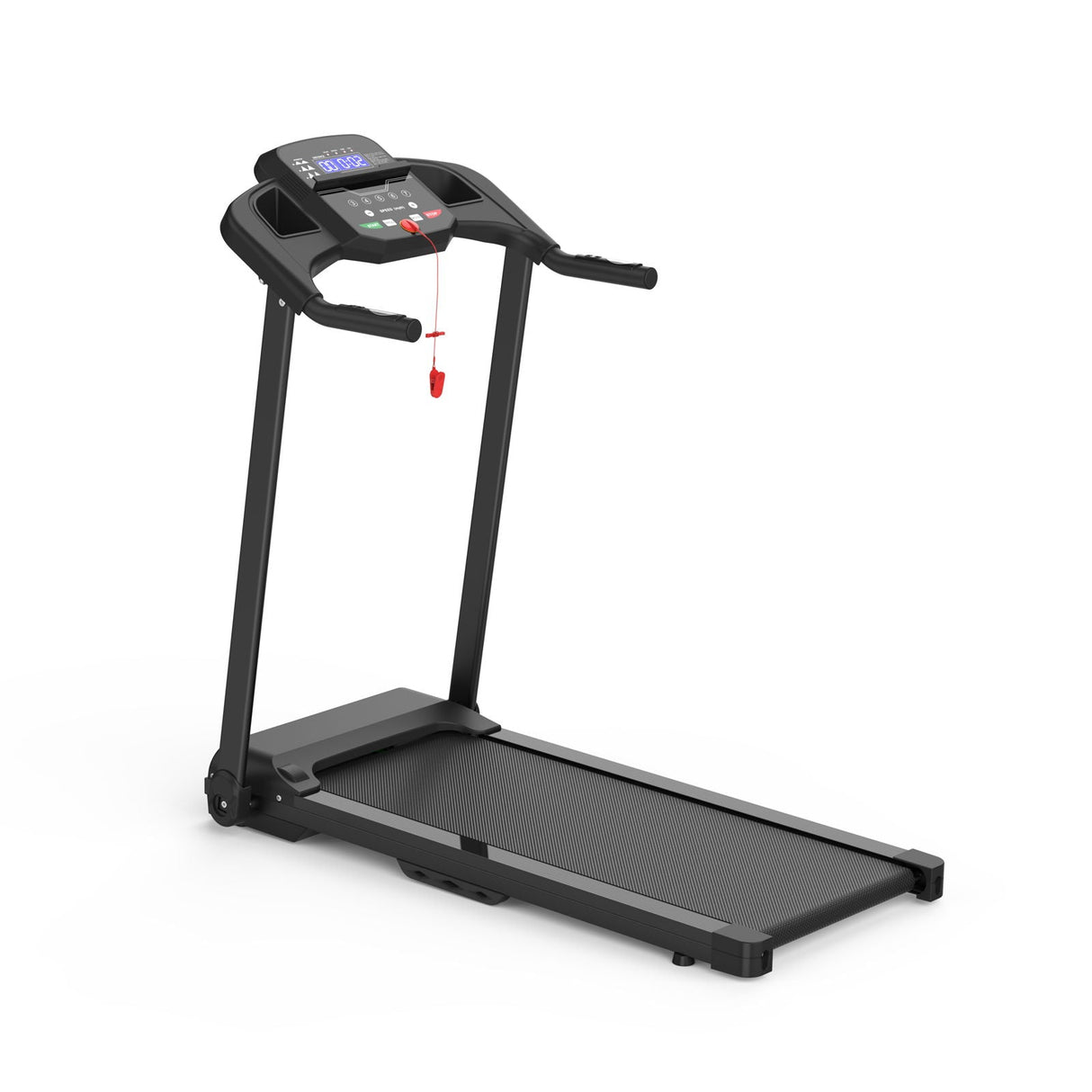 Foldable Treadmill 2.5Hp Electric Running Machine For Home - Black