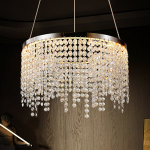 16-Inch Luxury Crystal LED Chandelier