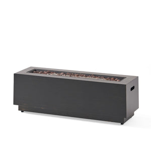Modern Rectangular Iron Fire Pit 50, 000 Btu