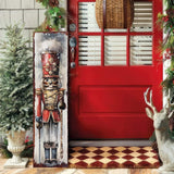 36in Black Nutcracker Merry Christmas Porch Sign, Front Porch Welcome Sign, Modern Farmhouse Wall Decor, Vintage Christmas Decor for Outdoor - Tuesday Morning - Wall Signs