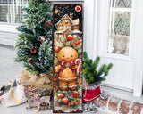 36in Gingerbread Christmas Porch Sign - Front Porch Christmas Welcome Sign, Vintage Christmas Decoration, Modern Farmhouse Entryway Board - Tuesday Morning - Wall Signs