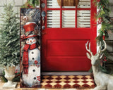 36in Girl Snowman Merry Christmas Porch Sign - Front Porch Welcome Sign - Tuesday Morning - Wall Signs