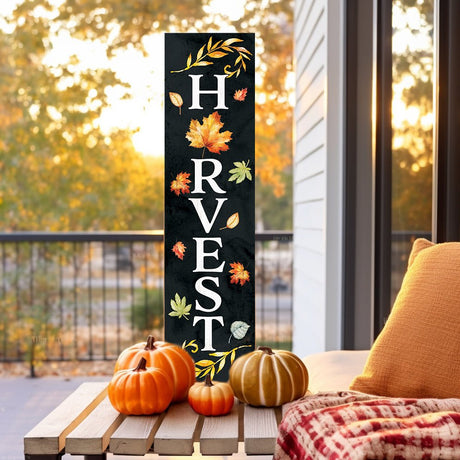 36in "Harvest" Fall Porch Sign - Front Door Decor for Autumn Celebrations - Tuesday Morning - Front Porch Decor