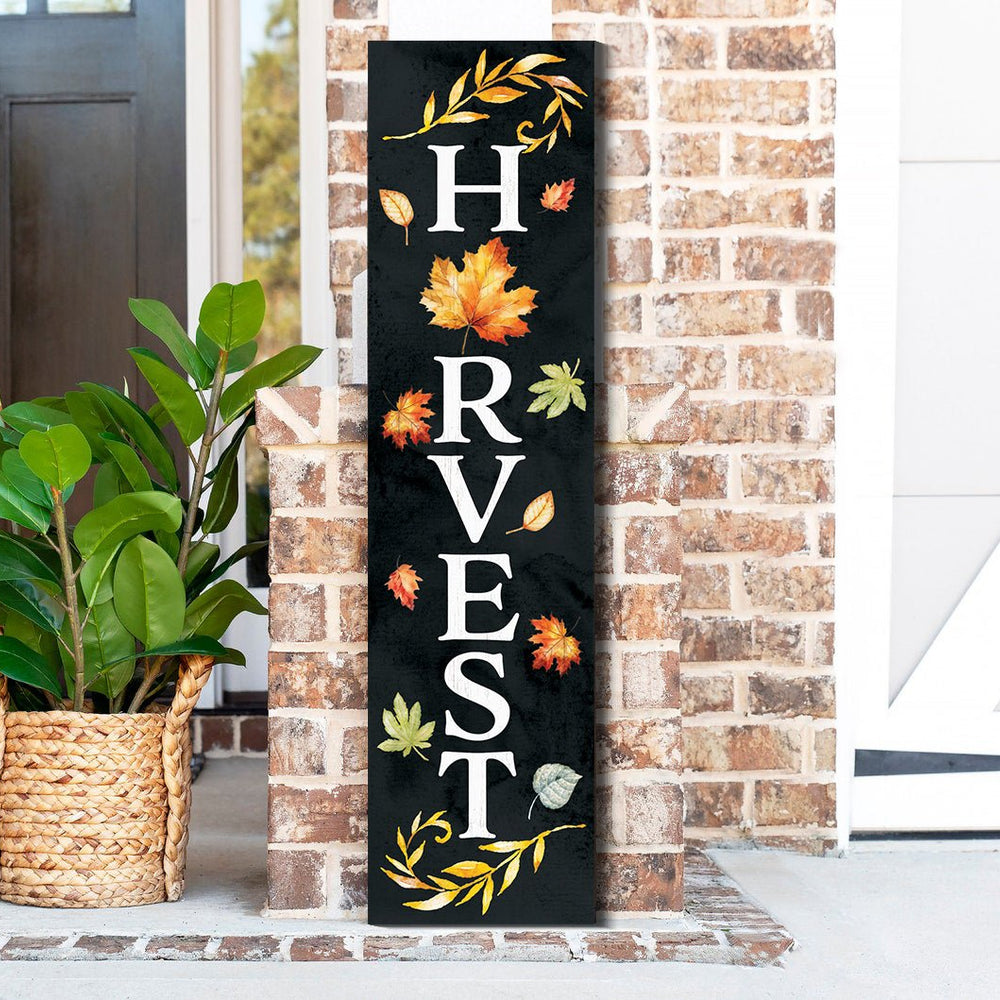 36in "Harvest" Fall Porch Sign - Front Door Decor for Autumn Celebrations - Tuesday Morning - Front Porch Decor