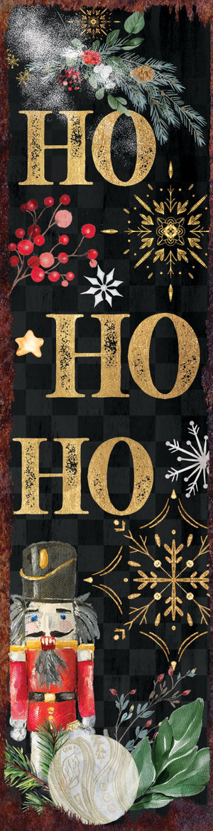 36in Ho Ho Ho Christmas Porch Sign - Front Porch Christmas Welcome Sign - Tuesday Morning - Wall Signs