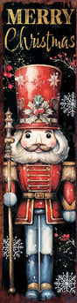 36in Nutcracker Merry Christmas Porch Sign - Tuesday Morning - Wall Signs