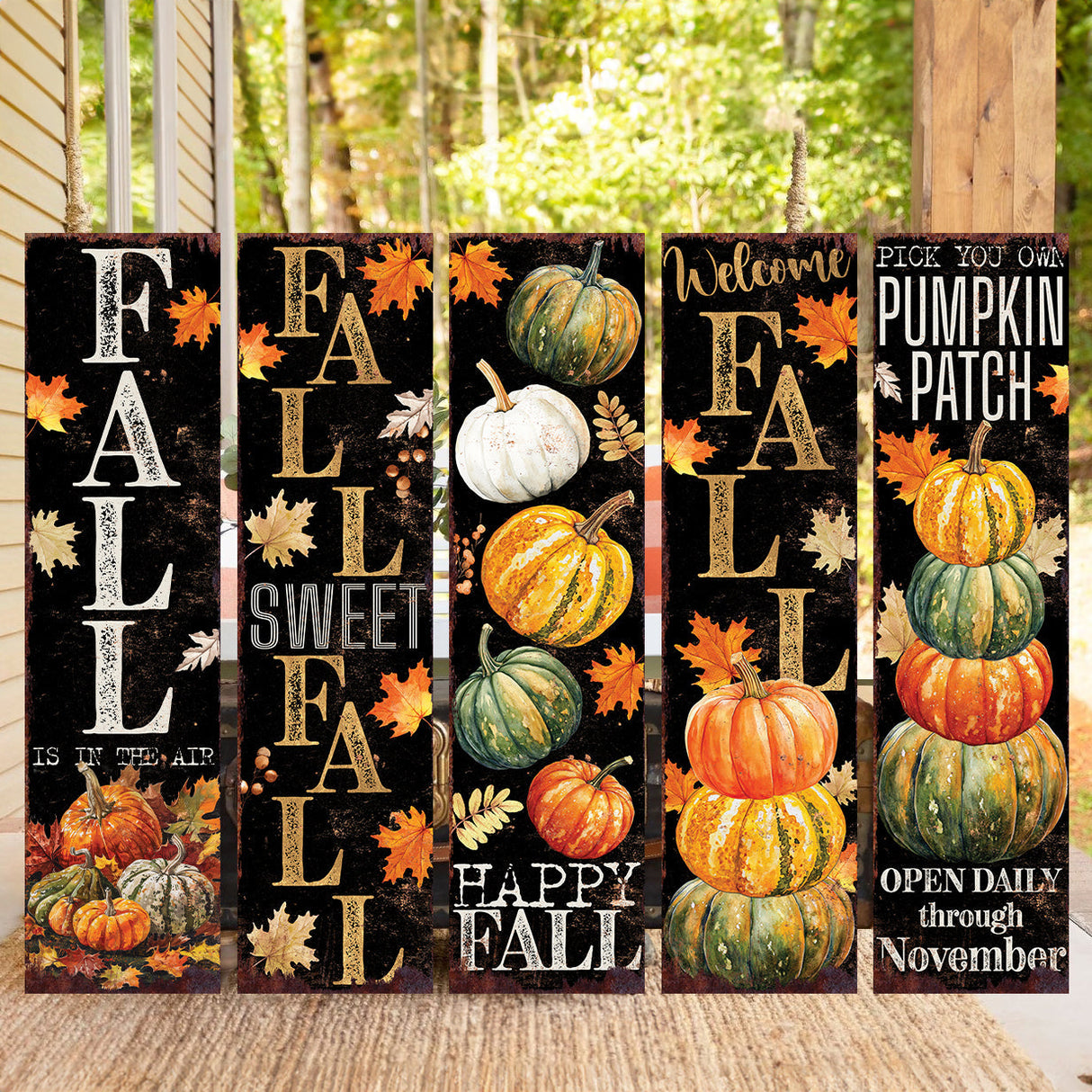36-Inch Autumn Welcome Porch Sign