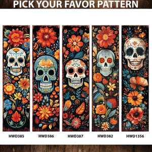 36 Inch Dia De Los Muertos Sugar Skull Porch Sign