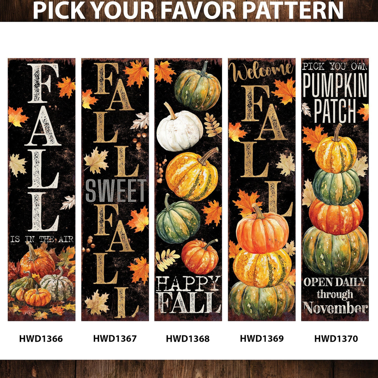 36-Inch Autumn Welcome Porch Sign
