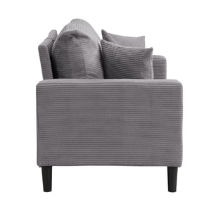 Modern Upholstered 2 Piece Sofa Set With 3 Seater And 2 Seater
