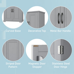 Bathroom Storage Cabinet With Multifunctional Storage Space, Drawer With Slide Rails, Adjustable Shelf