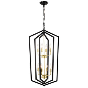 8-Light Lantern Tired Farmhouse Ceiling Hanging Light