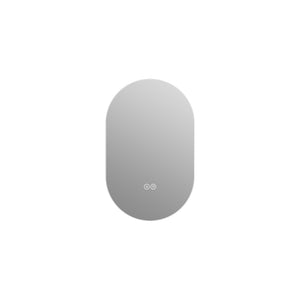 Smart Wall Mounted LED Touch Screen Mirror With Anti-Fog Function And Adjustable Lighting